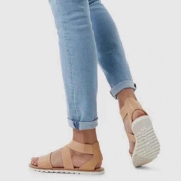 SOREL Ella II Sandal in Honest Beige/Chalk (Light Tan) 10.5 - Picture 1 of 10